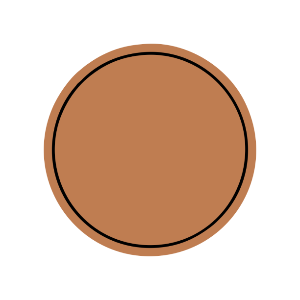 Faux Leather Patch Circle
