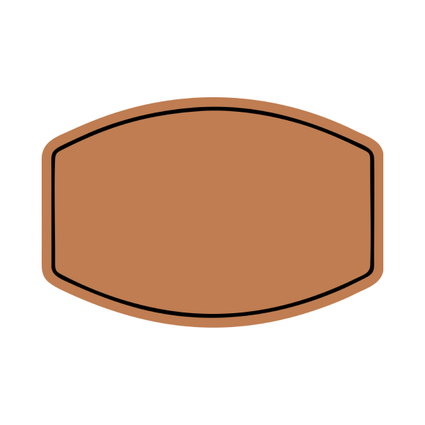 Faux Leather Patch Buckle