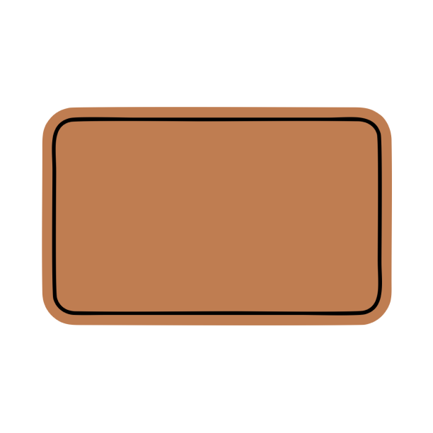 Faux Leather Patch Rectangle