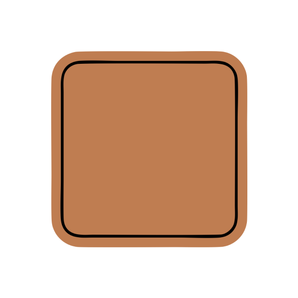 Faux Leather Patch Square