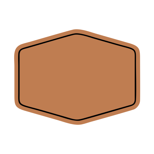 Faux Leather Patch Hex