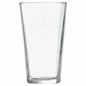Laser Engraved Pint Glass